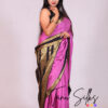Pure Mysore silk with Pale Magneta- Brownish 120 Gsm - Image 2
