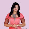 Women Ethnic Pink and Redwine Cotton Gowns - Image 2