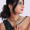 Kanchipuram Silk- Pastel grey with Black - Image 5
