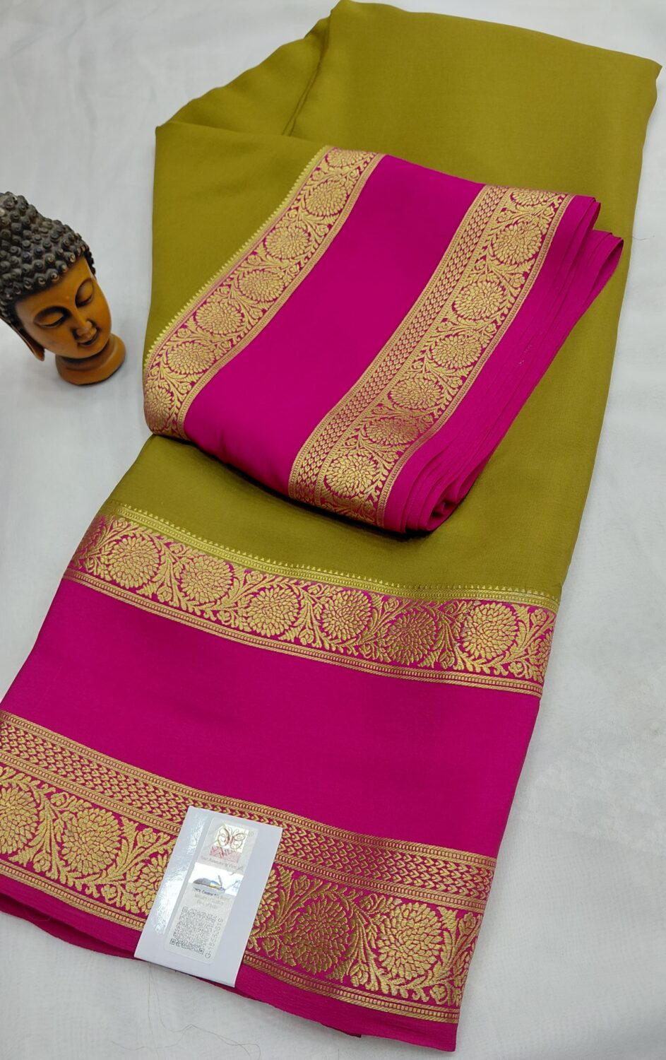 Pure Mysore silk saree - Image 2