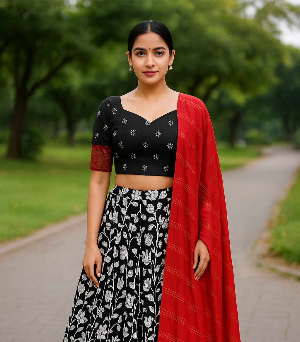 Designer lehanga blouse. - Image 3