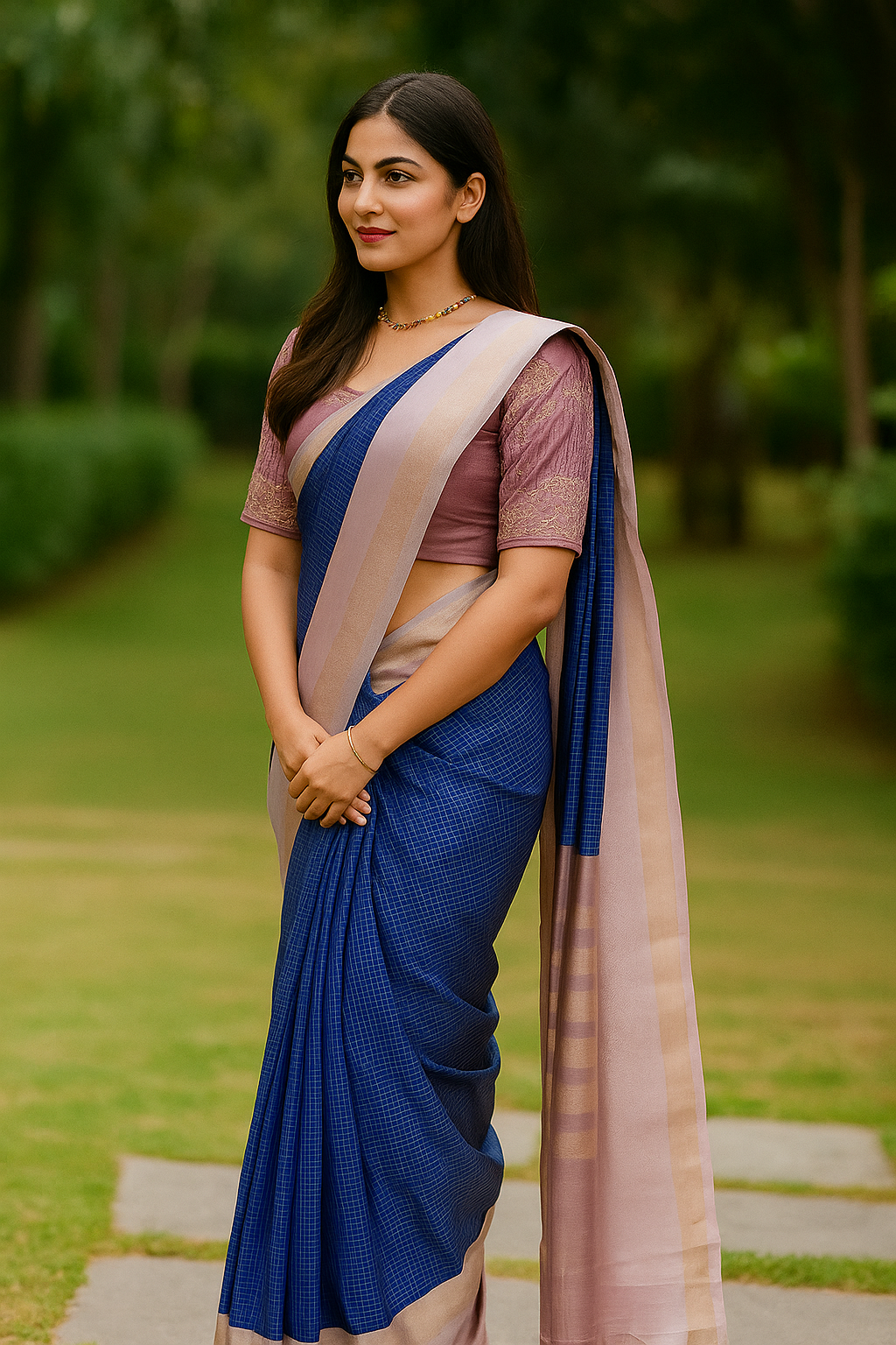 Semi kanchipuram saree