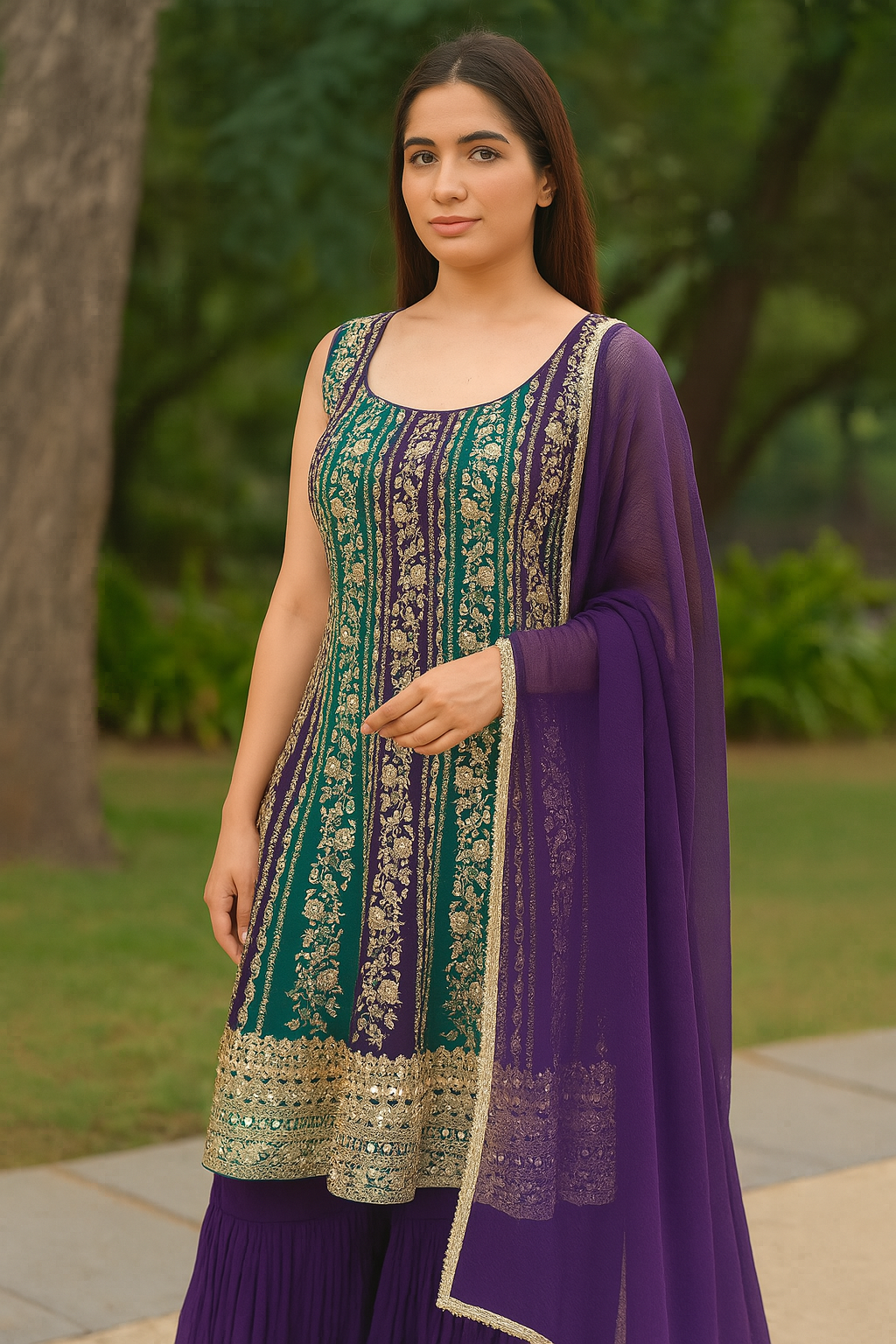 Designer sharara suit