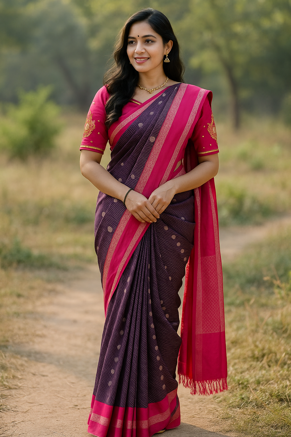 Semi kanchipuram silk saree